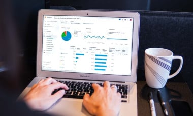 Checking Google Analytics. Credit: Myriam Jessier