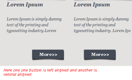 Button alignment issues