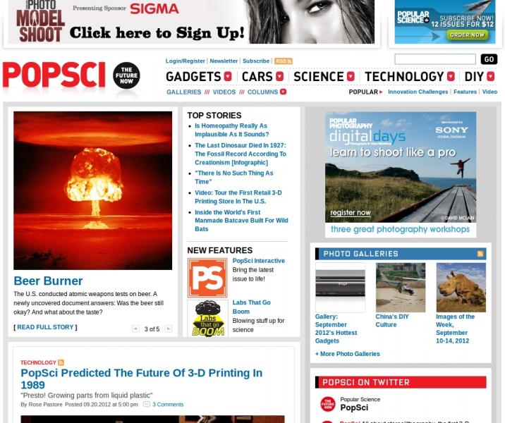 Popular Science Magazine