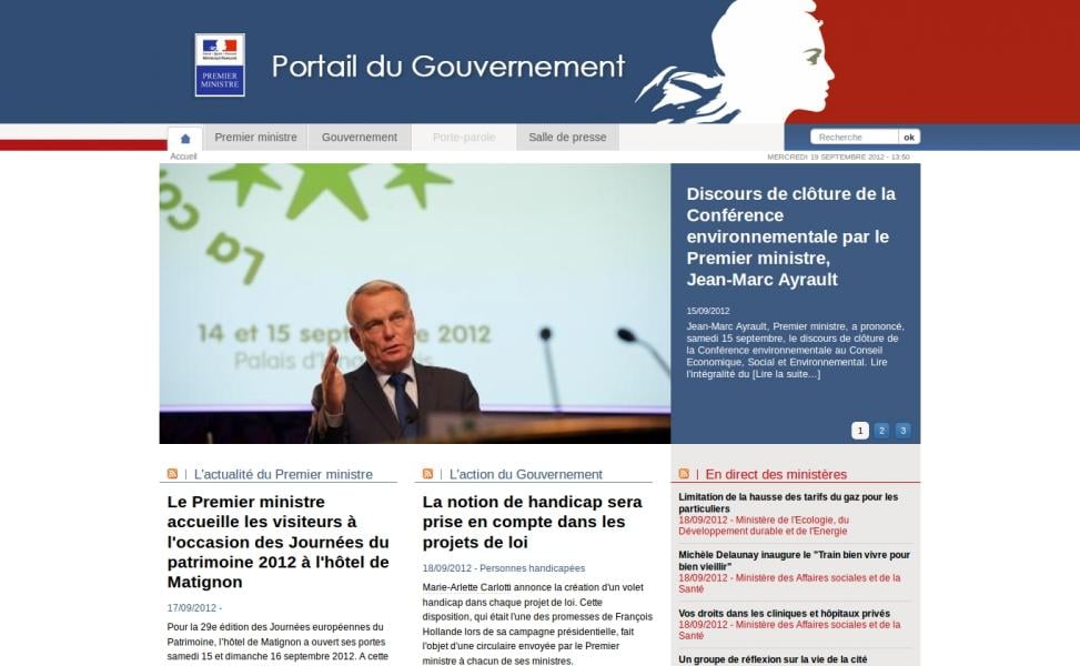 Official website of the French Government