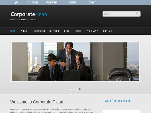 Corporate Clean Drupal Theme