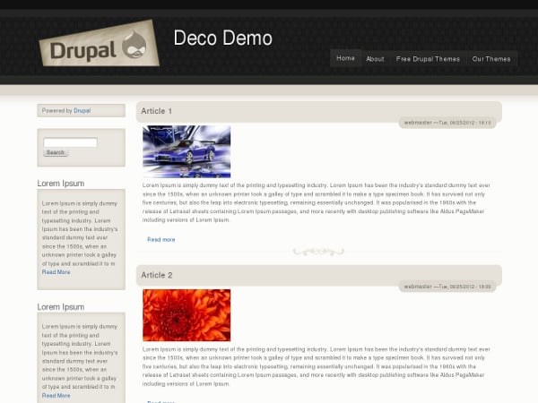 Deco Drupal 6 theme