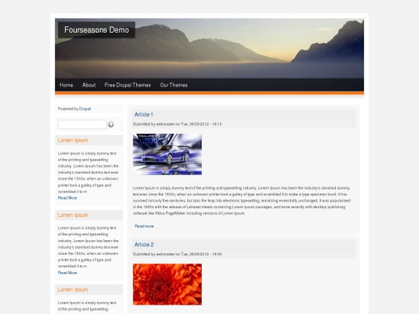 Four Seasons Drupal 6 theme