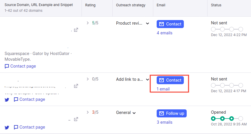 Progress Tab Link Building Tool