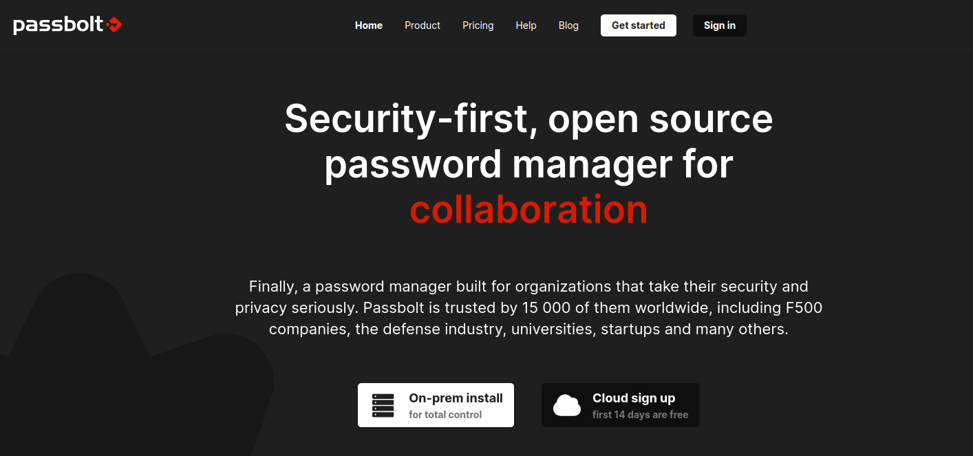 Open source password manager for collabaration