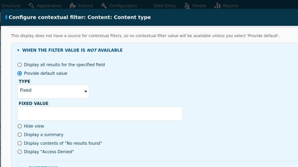 Contextual filter