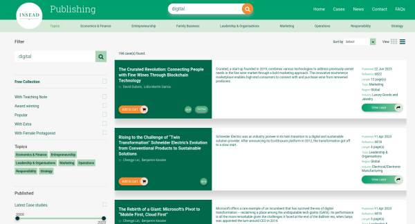 Internal Site Search INSEAD Publishing