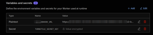 Cloudflare Variables