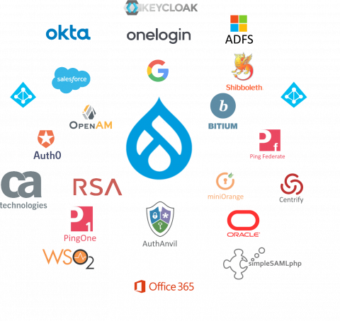 Drupal supports various SSO formats and can connect with numerous SSO IdPs