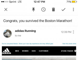 Adidas Boston Marathon Email