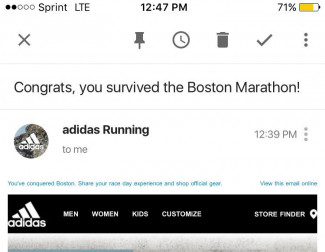 Adidas Boston Marathon Email