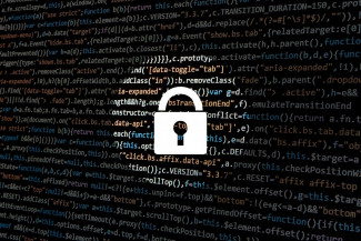 Security lock image with code
