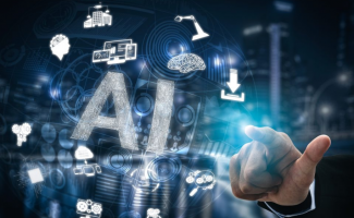Artificial Intelligence  Trends. Tingling Light.