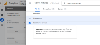 GA4 Ecommerce Revenue Metrics Phased Out