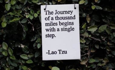 The Journey of a thousand miles begins with a single step. Credit: Hester Qiang