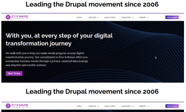 Personalized Home Page Banner